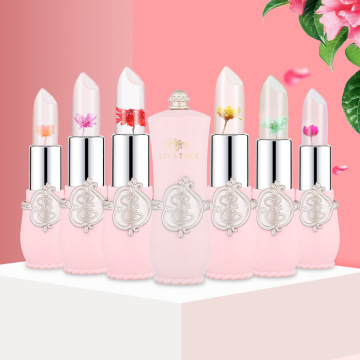 Creative Jelly Flower Lipstick Long-lasting Moisturizing Lipstick Makeup Temperature Color Change Lip Balm maquillaje