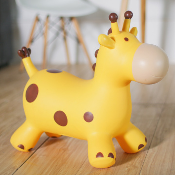 Pvc Inflatable Kids Toys Giraffe Hopper Jumping Horse Children's Inflatable Bouncer