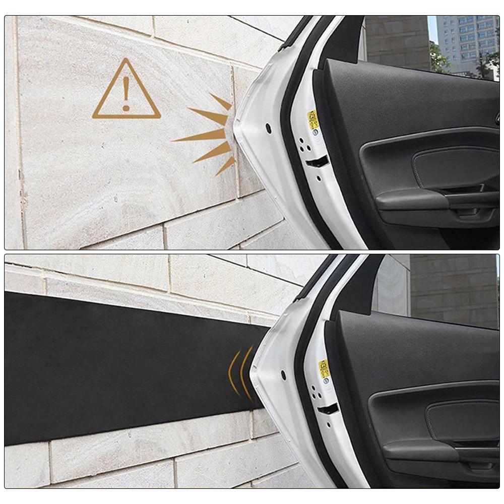 Car Door Protector Garage Wall Bumper Rubber Sticker Parking Corner Strips Home Wall Protection Car-styling Car Accessories