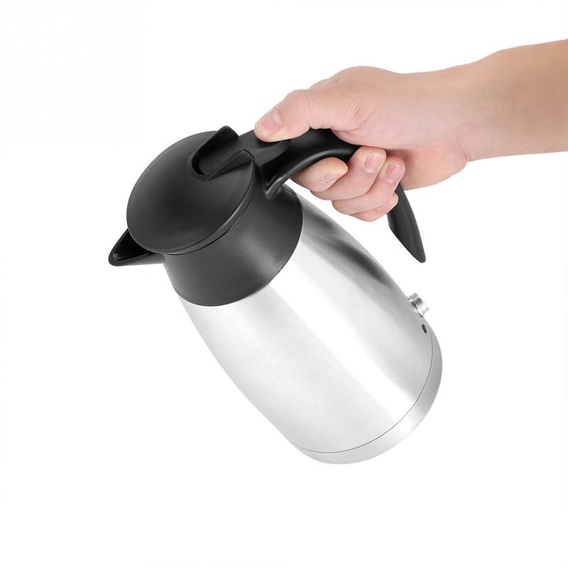 1000ML 24V Electric Kettle Vehicle Hot Water Boiling Kettle Travel Truck Thermal Insulation Heating Cup Car Teapot Water Boiler