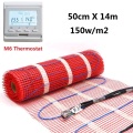 50cmX14m Floor Heating Mat 150w/sqm for Home Warming System with WiFi Thermostat Kits