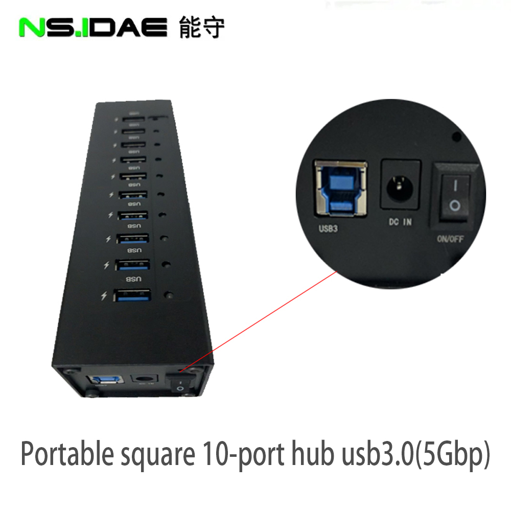 Cable connection of the hub