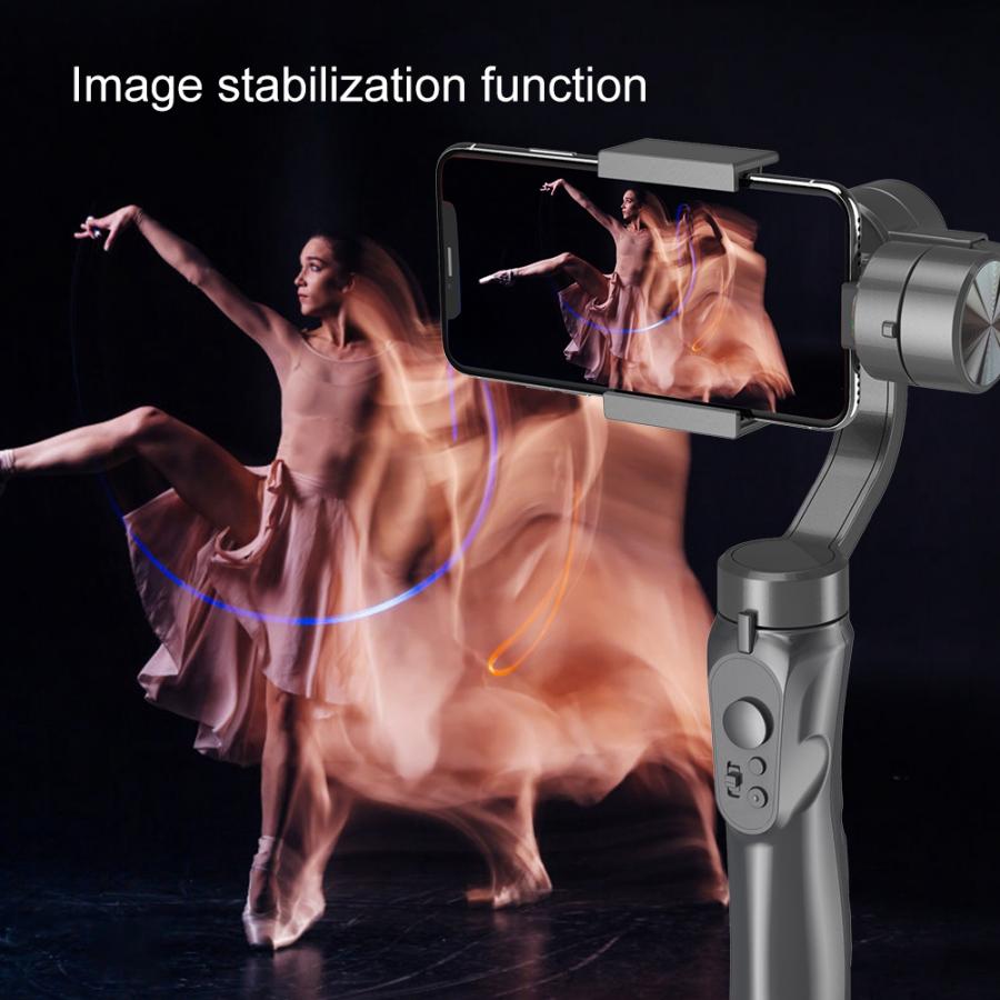 Handheld H4 3 Axis Gimbal Stabilizer Anti-shake Smartphone Stabilizer for Cellphone Action Camera for Vlogging Live Broadcast