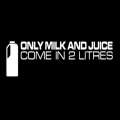 YJZT 15CM*5CM Funny Car Sticker Black Silver Vinyl Only Milk And Juice Come In 2.0 Liters Decal C11-2001