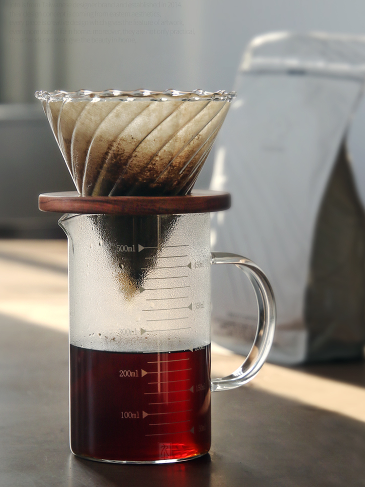 Glass Tea and Coffee Pots Transparent Single Serve Coffee Maker Machine Espresso Portable Pour Over Tea Fashion Modern GG50kf