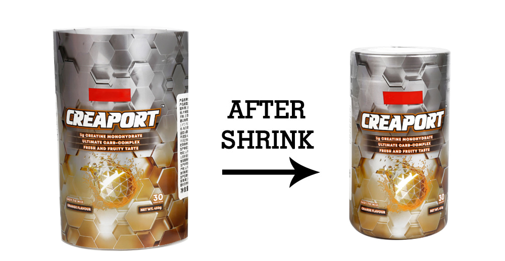 Gold shrink label