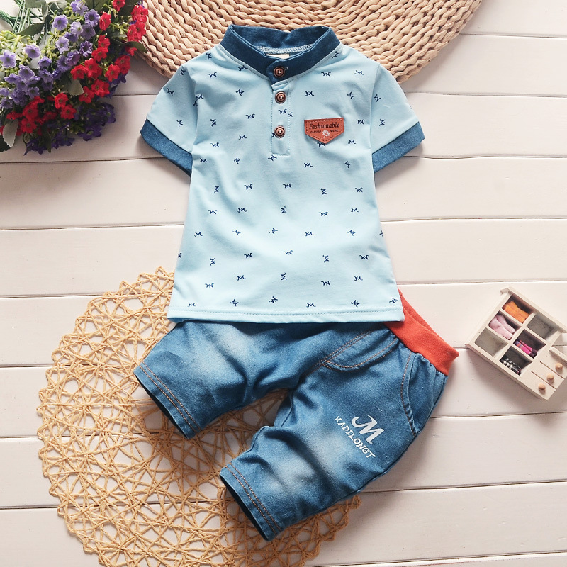 Infant clothes toddler summer baby boys clothing sets 2pcs fashion style clothes sets boys summer set