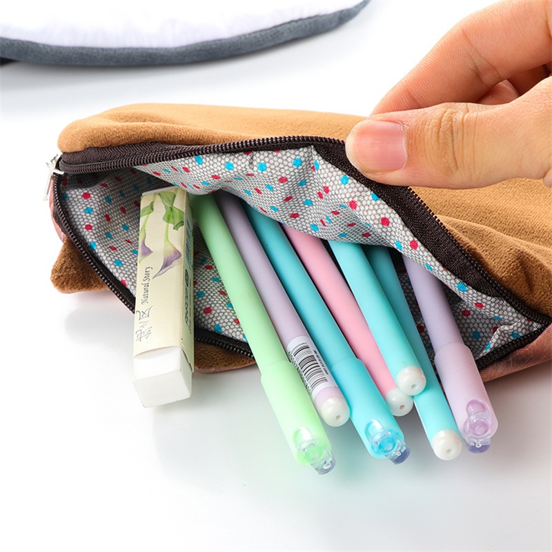 Kawaii Pencil Case Novelty cat flannel School Supplies Bts Stationery Gift Estuches School Cute Pencil Box Pencil Bag