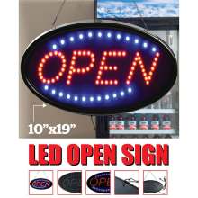 LED Store OPEN Sign Business Shop Bar Neon Signs Bright Advertising Light Board Animated Motion Store Billboard Window Display