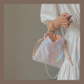 Vintage Design Women Beaded Chain Shoulder Bags Fashion Yarn Ladies Mini Handbags Female Messenger Bag Evening Clutch Purse