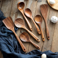 Teak wooden non-stick pan special cooking wooden shovel long handle wooden spatula big spoon cooking wooden shovel