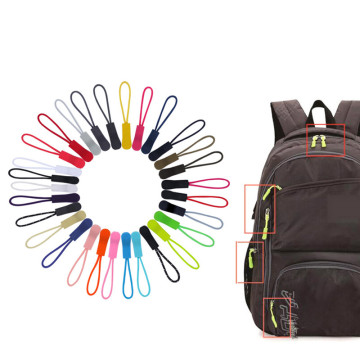 20Pcs Color Cord Zipper Pull Apparel Bag Tactical Backpack Accessories Zip Puller DIY Zipper Head Cord Rope Strap Lariat Slider