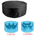 2 Sizes Round Cover Waterproof Outdoor Patio Garden Furniture Covers Rain Snow Chair covers for Sofa Table Chair Dust Proof Cove