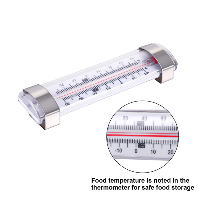 NSF Professional Glass Tube Refrigerator Freezer Thermometer