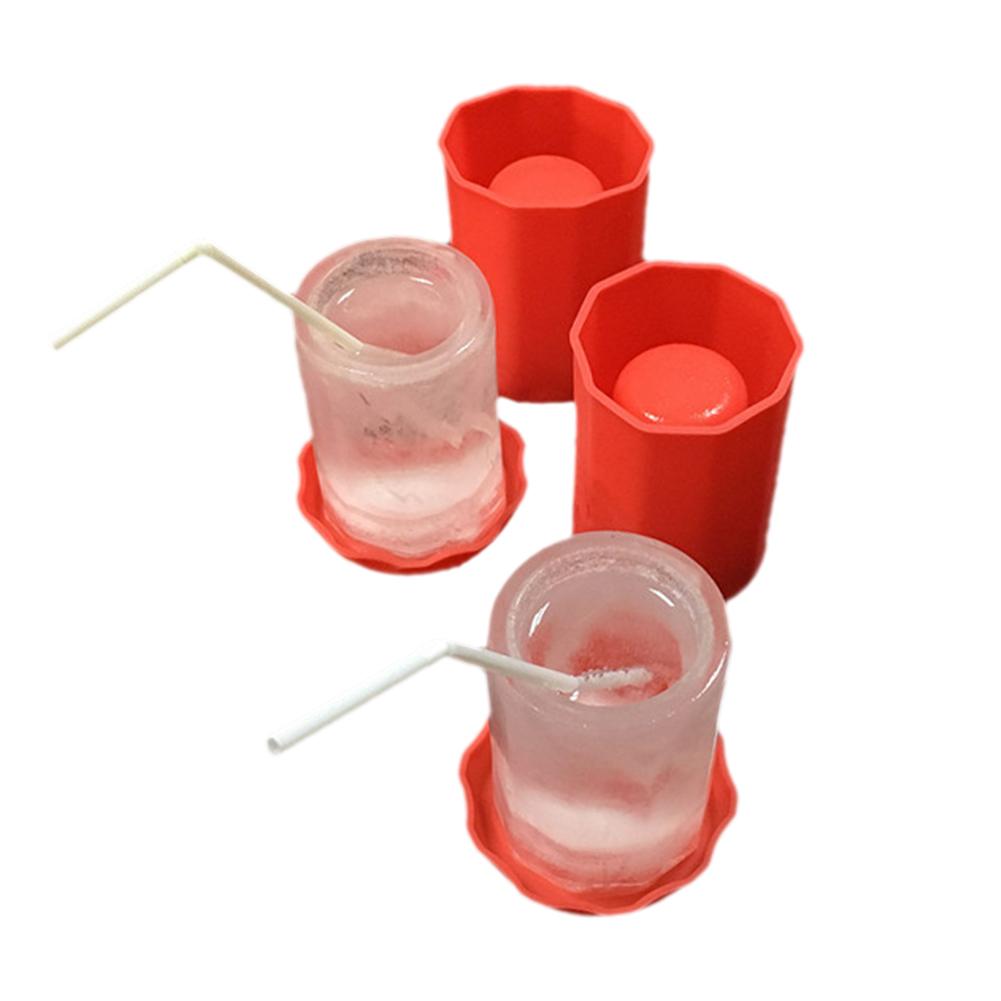 1PCS New Cup Shape Rubber Kitchen Accessories Frozen Ice Cream Tools DIY Ice Cube Shot Glass Freeze Mold Cooking Ice Trays