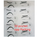 10pcs Eyeliner Template Kit Model for Eyebrows guide template Shaping Maquiagem eye shadow frames card makeup Eye Brow tools
