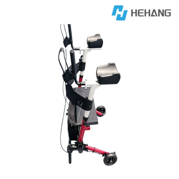 Red White Upright Rollator Walker Efficiency