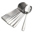 6PCS Stainless Steel Dinner Spoons Set Mirror Polished Flatware Set Dinnerware Set For Home Kitchen