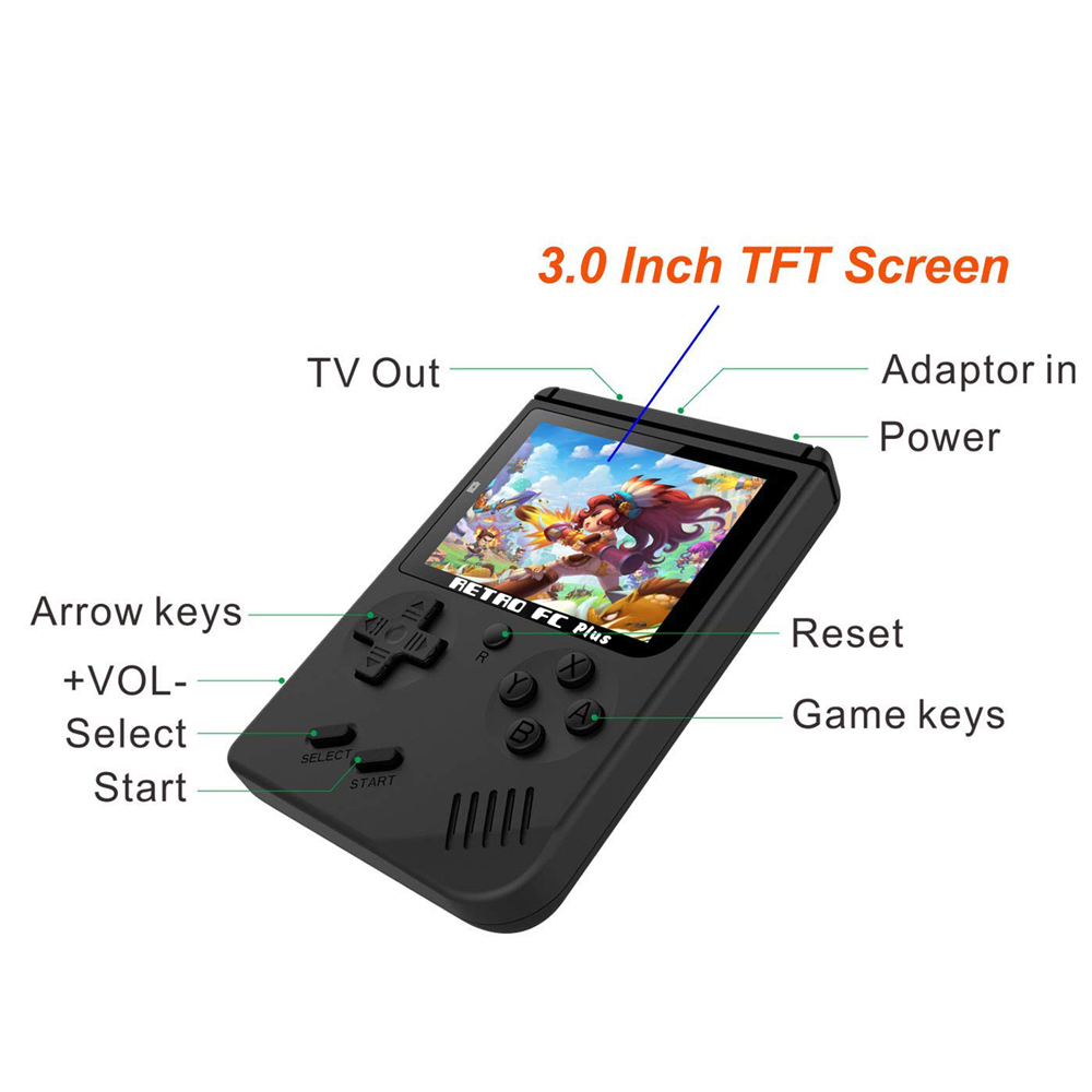 ANBERNIC Video Games Console BittBoy Retro Game Handheld Games Player Mini TV 8 Bit sup game 168/500 games portatil consola gift