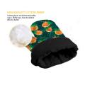 Oven Mitts Cute Panda Printed Gloves Kitchen Cooking Polyester Cooking Microwave Mitts Heat Proof Resistant Potholder Pad Suit