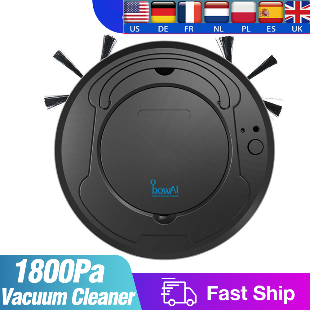 1800Pa Smart Robot Vacuum Cleaner Multifunctional 3-In-1 Auto Rechargeable Floor Sweeping Robot Dry Wet Vacuum Cleaner Machine