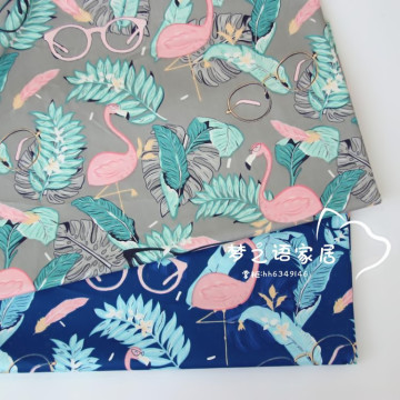 160cm*50cm Flamingo glasses cotton fabric DIY bedding quilting apparel dress patchwork fabric kids handwork curtain decor cloth