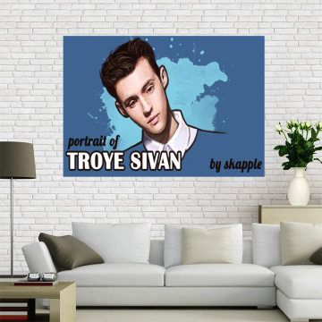 Hot Sale Custom Troye Sivan Poster Home Decoration Fashion Canvas Material Wall Poster Custom Poster