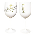 White Moet Plastic Glasses Celebration Party Drinkware Drink Wine Glass Cup Champagne Glass Electroplated Cups Cocktails Goblet