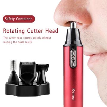 4-in-1 Rechargeable Ear Nose Trimmer Hair Clipper Eyebrow Trimmer Shaving Beard Shaving Hair Grooming Kit