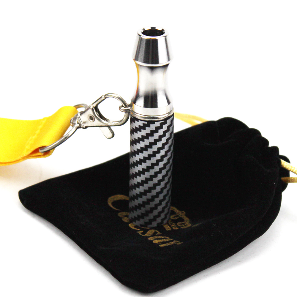 Stainless Steel Hookah Mouthpiece with Hang Rope Strap Silicon Reusable Mouth Tips Chicha Narguile Water Pipe Shisha Nozzle