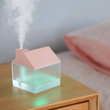 3-in-1 Mini USB House Humidifier with Minifan+Night Light,Small Air Purifier