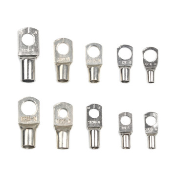 10PCS SC6-6/8 SC10-6/8/SC16-6 /8 Wire Ring Connectors Copper Tube Lug Bolt Hole Tinned Copper Cable lugs Battery Terminals