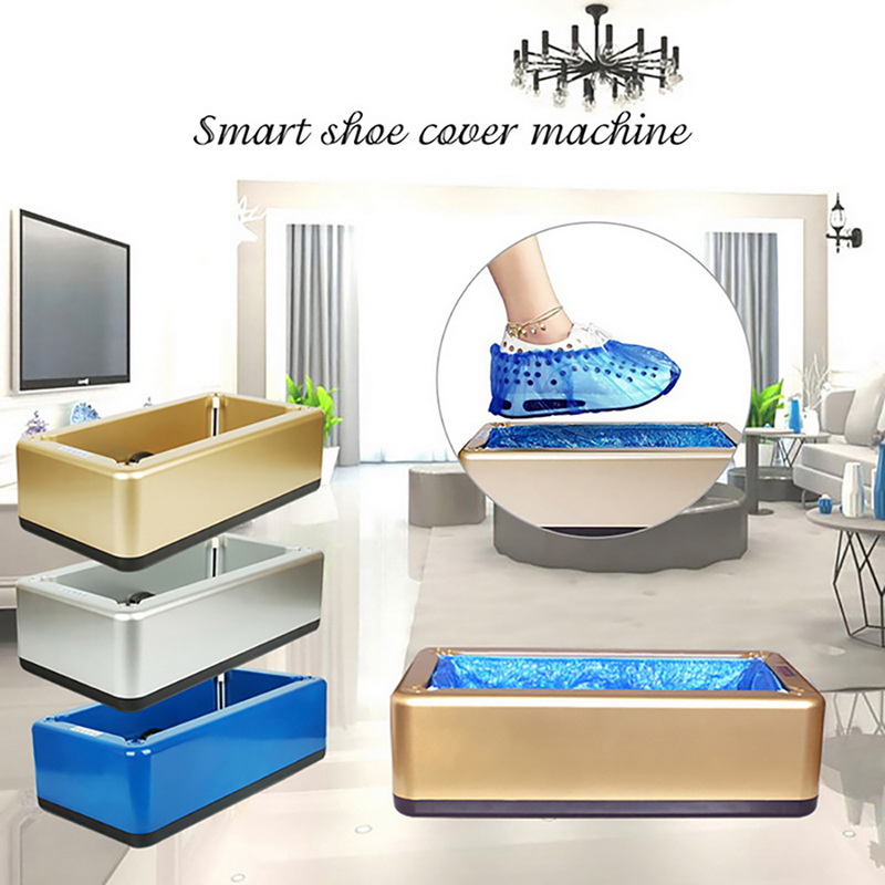 Automatic Shoes Cover Dispenser Household Stepping Disposable Booties Maker Anti Droplet Dust Machine Shoe Cover For Home Office