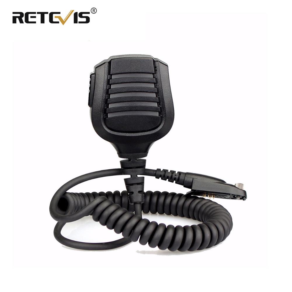 New Retevis Speaker Microphone PTT Mic For Retevis RT82/RT87/RT83 Ailunce HD1 DMR Digital Walkie Talkie Accessories J9127M