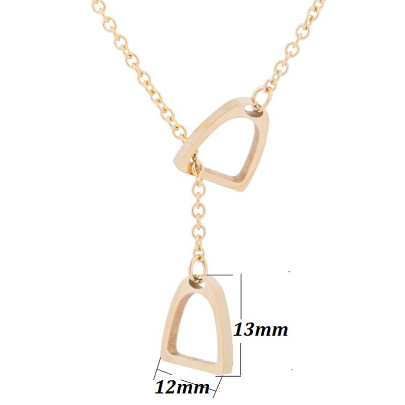 Jisensp Simple Lightning Necklaces & Pendants Punk Fox Elephant Charm Necklace 2020 Geometirc Horseshoe Choker Necklaces Jewelry