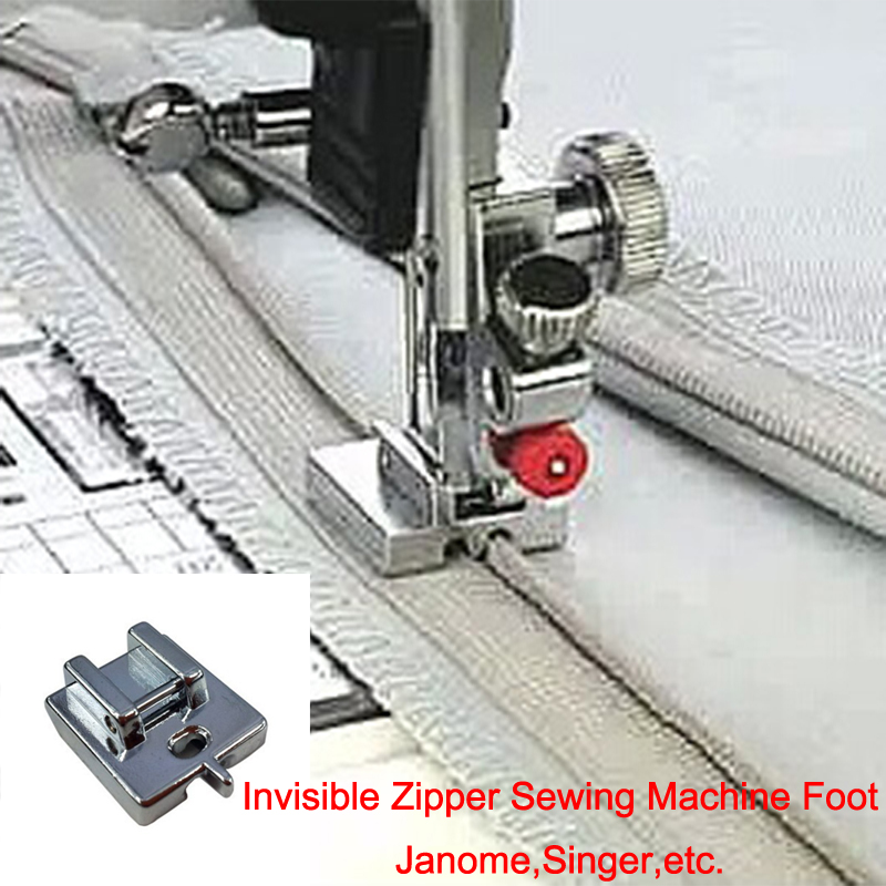 1pc Metal Invisible Zipper Sewing Machine Foot Creative Home Useful Sewing DIY Tools Top Quality Sewing Machine Presser Foot