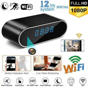 HD Clock WiFi Camera Mini IP home security Camcorder P2P Night Vision Alarm Motion Remote CCTV Camera