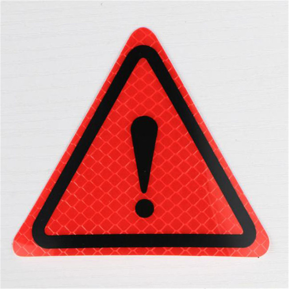 Ellenmar Car Triangle Reflective Strips Emergency Warning Stickers Signs Safety Anti-Collision Protector for Vehicle Truck