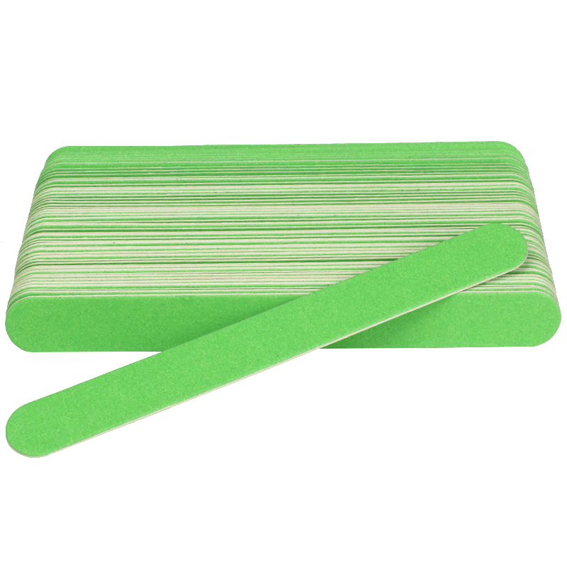 200pcs Professional Wooden Nail File 180/240 Straight Nail Sanding Nail Buffer Blocks Strong Sandpaper Grinding Manicure Tools