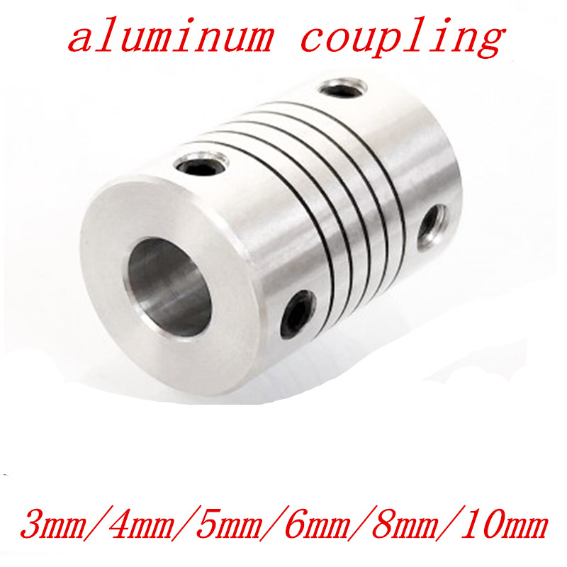 1pc CNC Motor Jaw Shaft Coupler 3/4/5/6/6.35/7/8/10mm Flexible Coupling OD 19x25mm wholesale Dropshipping