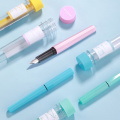 PLATINUM PQ-200 Fountain Pen Cute Macaron Color Octagon Fountain Pen Replaceable Ink Sac 0.38mm F Fountain Pen 12 Colors 1PCS