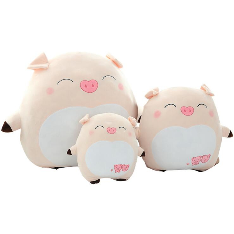 New 80cm Large Size Pig Plush Toys Kids Cushion Pillow Soft Car Sofa Calm Animal Stuffed Dolls Plushie Children Birthday Gift