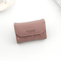 PURDORED 1 Pc Women Floral Card Holder PU Small Credit Card Holders Female Minimalist Wallet Zipper Coin Purse Cute ID Holders