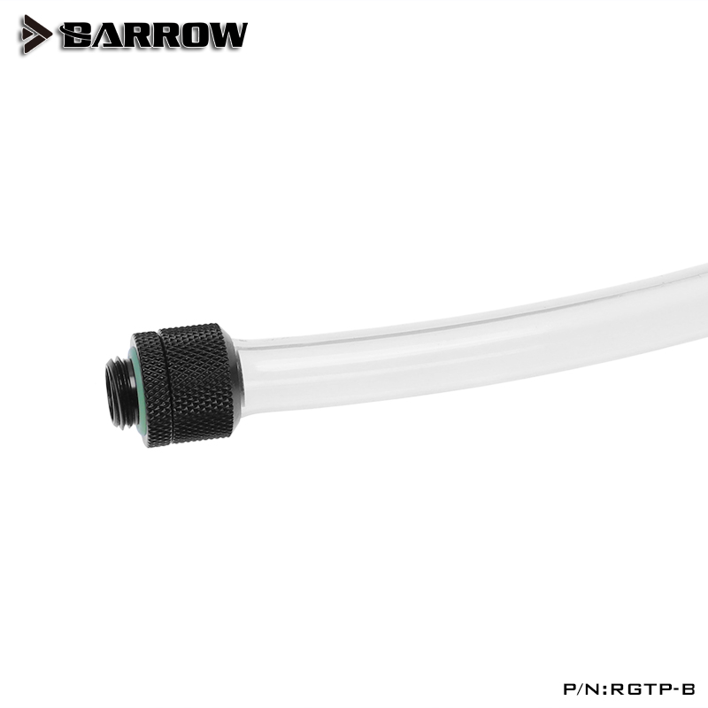 Barrow PU Transparent Soft Tube, 10x13mm, 3/8" Hose For Computer Water Cooling System, CPU GPU Cooler Tube, RGTP-B