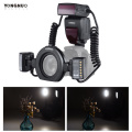 Yongnuo YN24EX E TTL Macro Flash Speedlite for Canon EOS 1Dx 5D3 6D 7D 70D 80D Cameras with 2pcs Flash Head + 4pcs Adapter Rings