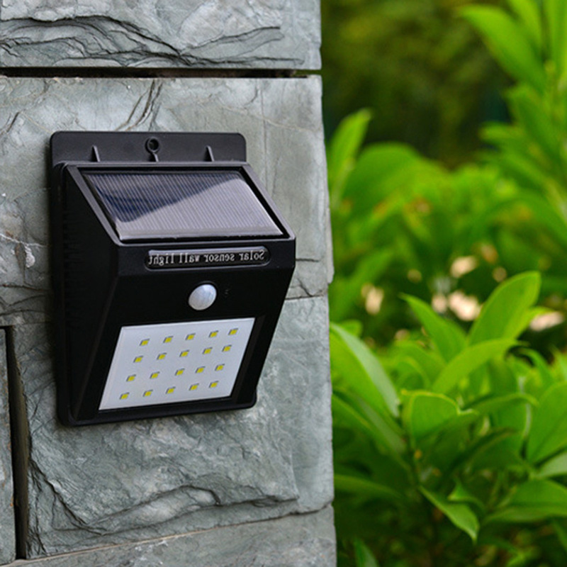 Solar Wall Outdoor Lights 20/30LED Solar Sensor Lights Home Outdoor Waterproof Security lamp Use Garden Outdoor Lawn