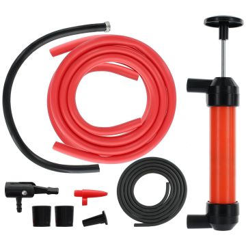 Multi-Purpose Siphon Transfer Pump Kit with Dipstick Tube | Fluid Fuel Extractor Suction Tool for Oil/Gasoline/ Water etc