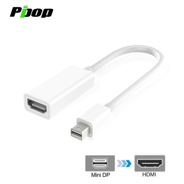 Mini DP to HDMI-compatible DisplayPort Converter 24cm Cables Male to Female Thunderbolt 2 for iMac MacBook Pro Surface PC