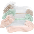 Kids Girls Lace Socks Princess Bobbysocks Candy Color Retro Sox Lace Ruffle Children Ballet Socks Cute Hosiery 2 Pairs