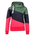 Women Hoodie Sweatshirts 2020 Autumn Winter Fahion Patchwork Long Sleeve Plus Size Ladies Pullovers Casual Warm Hooded Tops